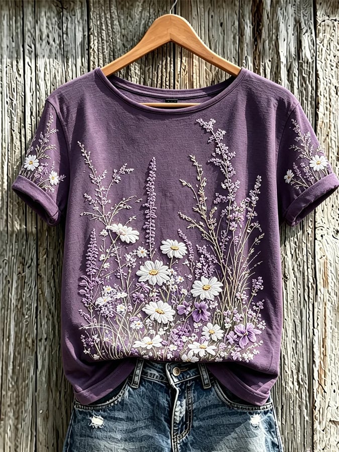 Women's Casual Print Short-Sleeve T-Shirt